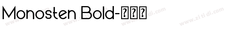 Monosten Bold字体转换